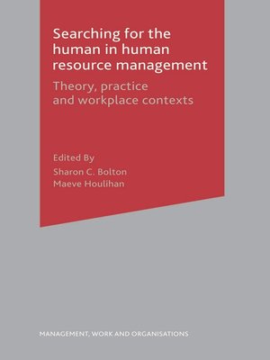 cover image of Searching for the Human in Human Resource Management